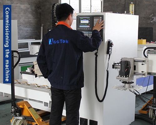 commissioning the machine