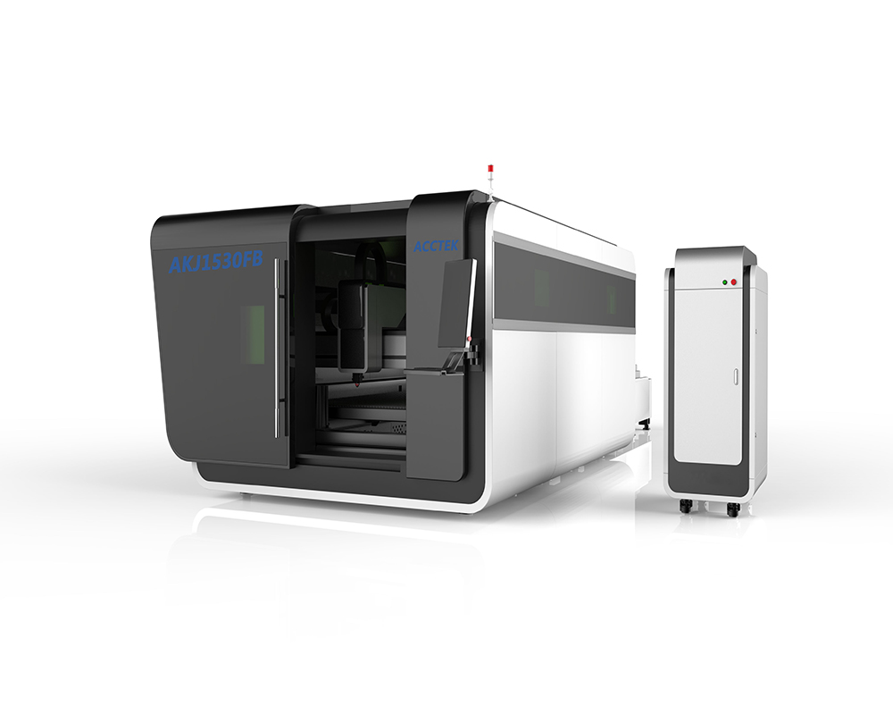 ACCTEK AKJ1530FB European quality fully enclosed optical fiber laser cutter